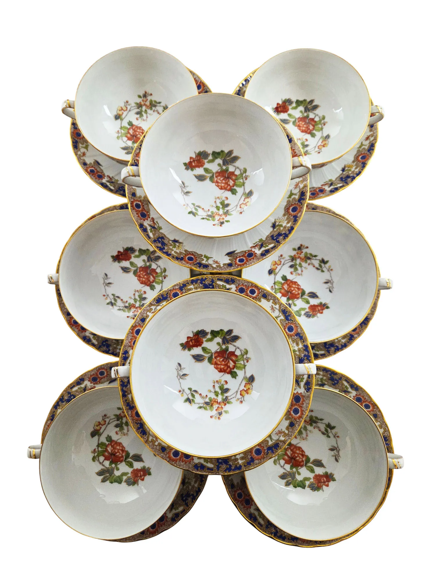 Magnifique service de table en porcelaine de Limoges, maison Bernardaud, modèle Singapour, 72 pièces – Image 3