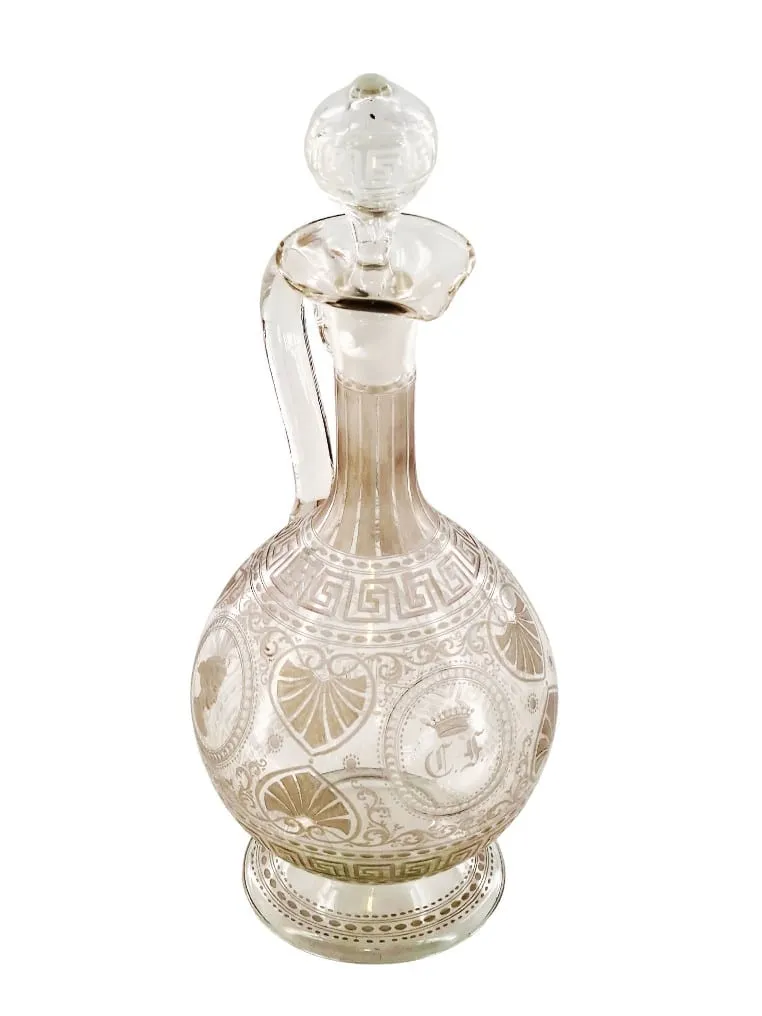 Magnifique aiguière en cristal de Baccarat, époque Art Nouveau – Image 4