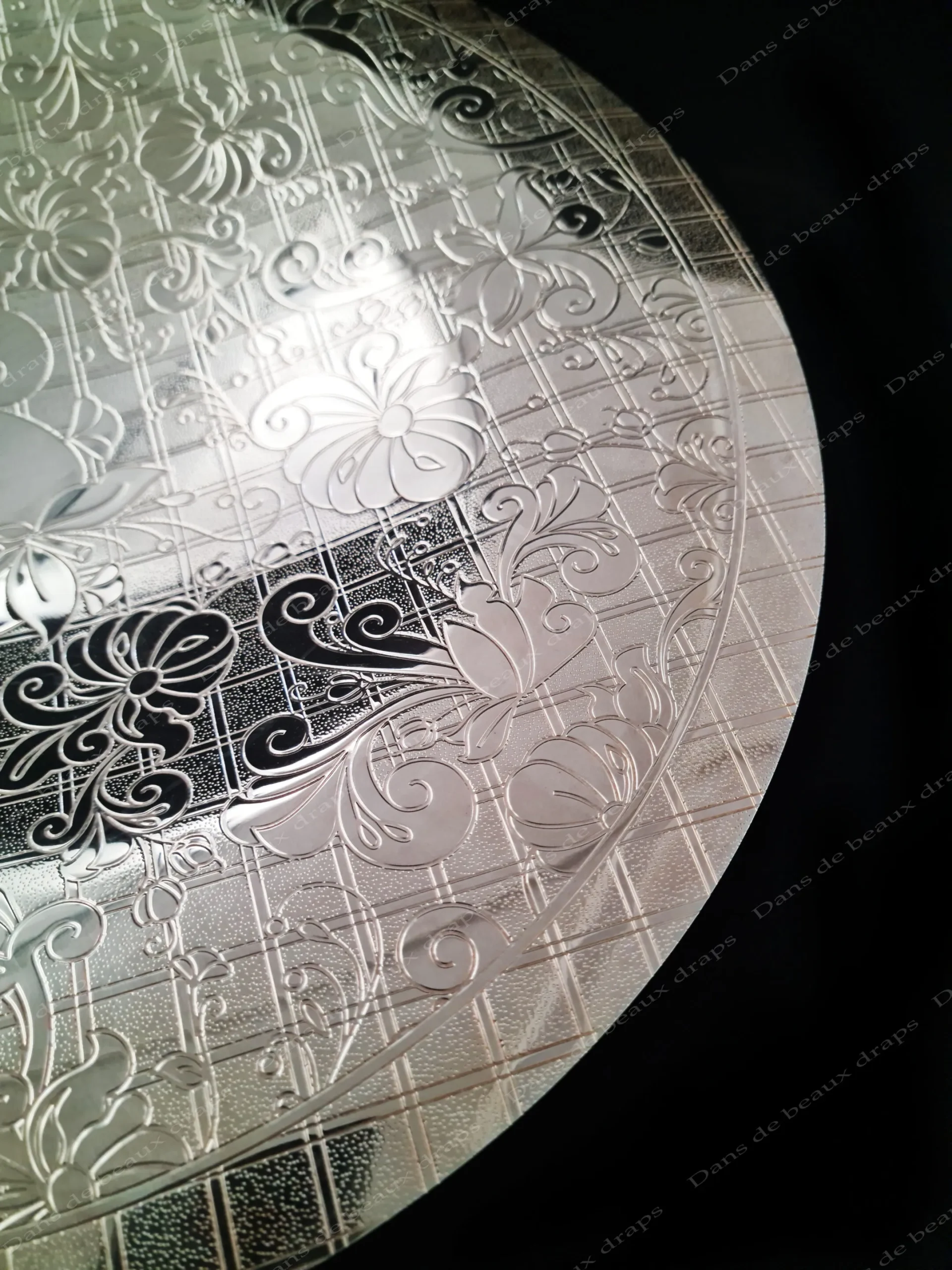 Rare coupe ou centre de table en métal argenté,modèle « Jardin d’Eden »,Christofle,Paris. – Image 6