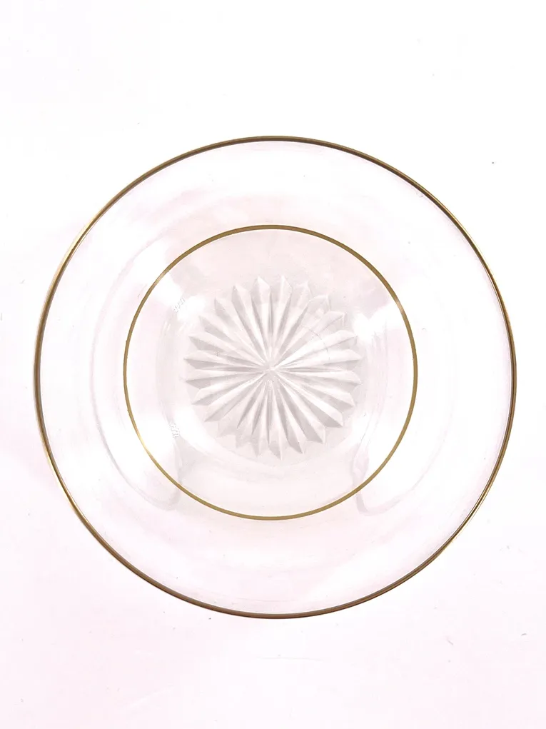 Très belle coupelle en cristal de Saint Louis à filets or, fin XIXèe – Image 2