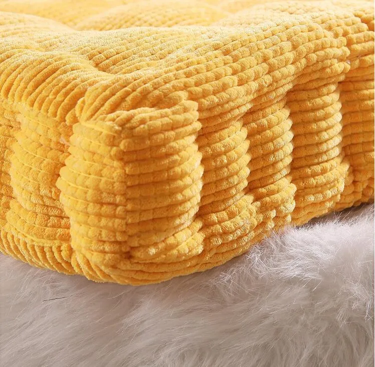 Coussin De Sol Jaune Moutarde – Image 3