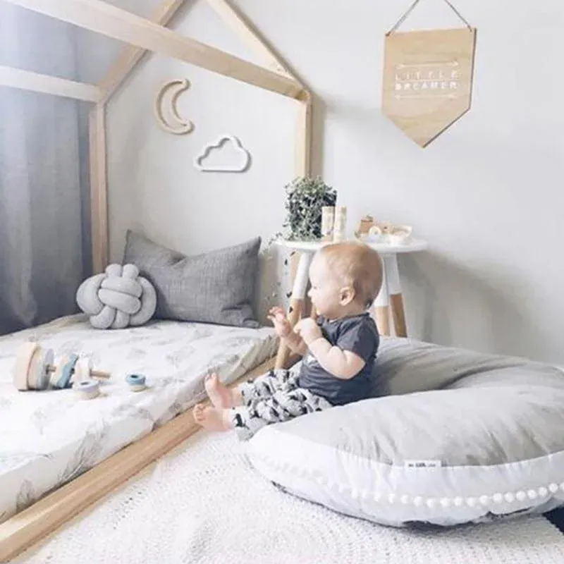 Coussin Nœud Gris – Image 3