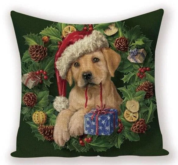 Coussin Noël Chien – Image 2