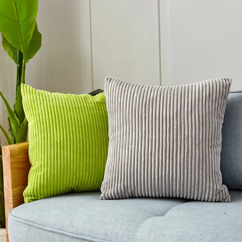 Coussin velours cotelé pour le canapé – Image 3