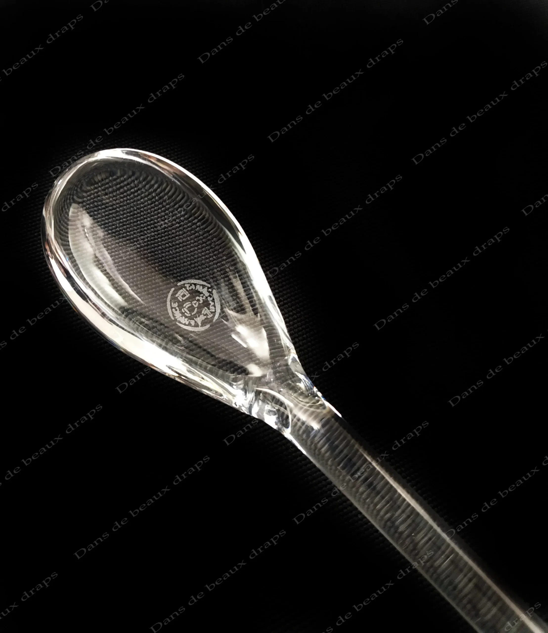 Superbe confiturier en cristal de Baccarat et sa cuillère,modèle Missouri. – Image 3