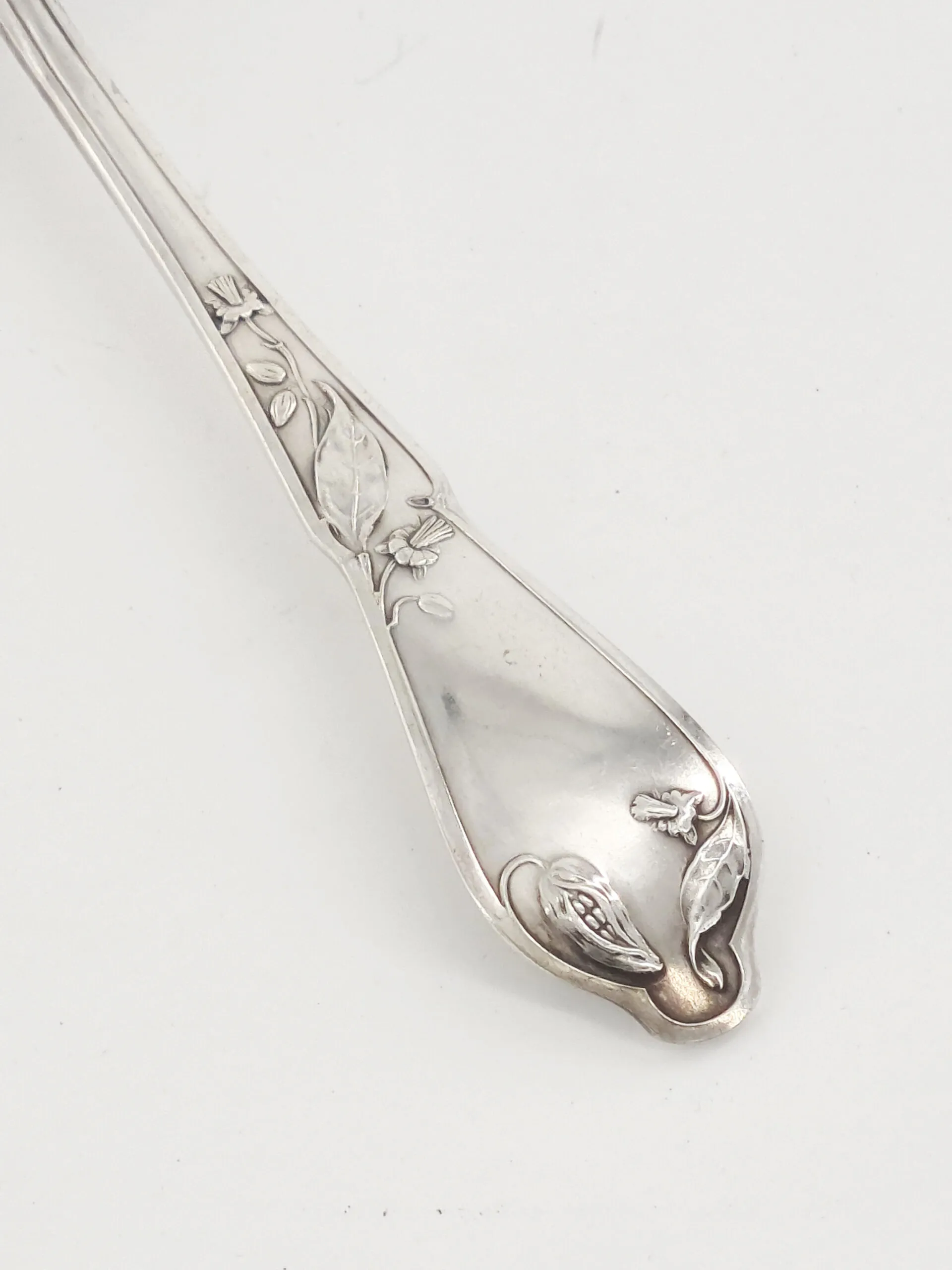 Jolie pelle à fraise en métal argenté, art nouveau – Image 5