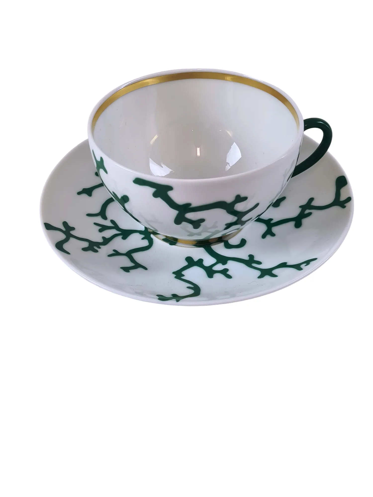 Déjeuner en porcelaine de Limoges, maison Raynaud, modèle Cristobal Émeraude – Image 3