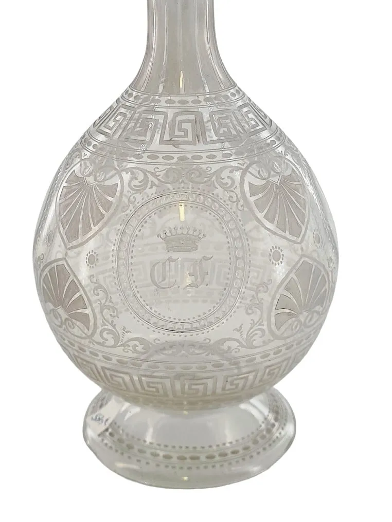 Magnifique aiguière en cristal de Baccarat, époque Art Nouveau – Image 5