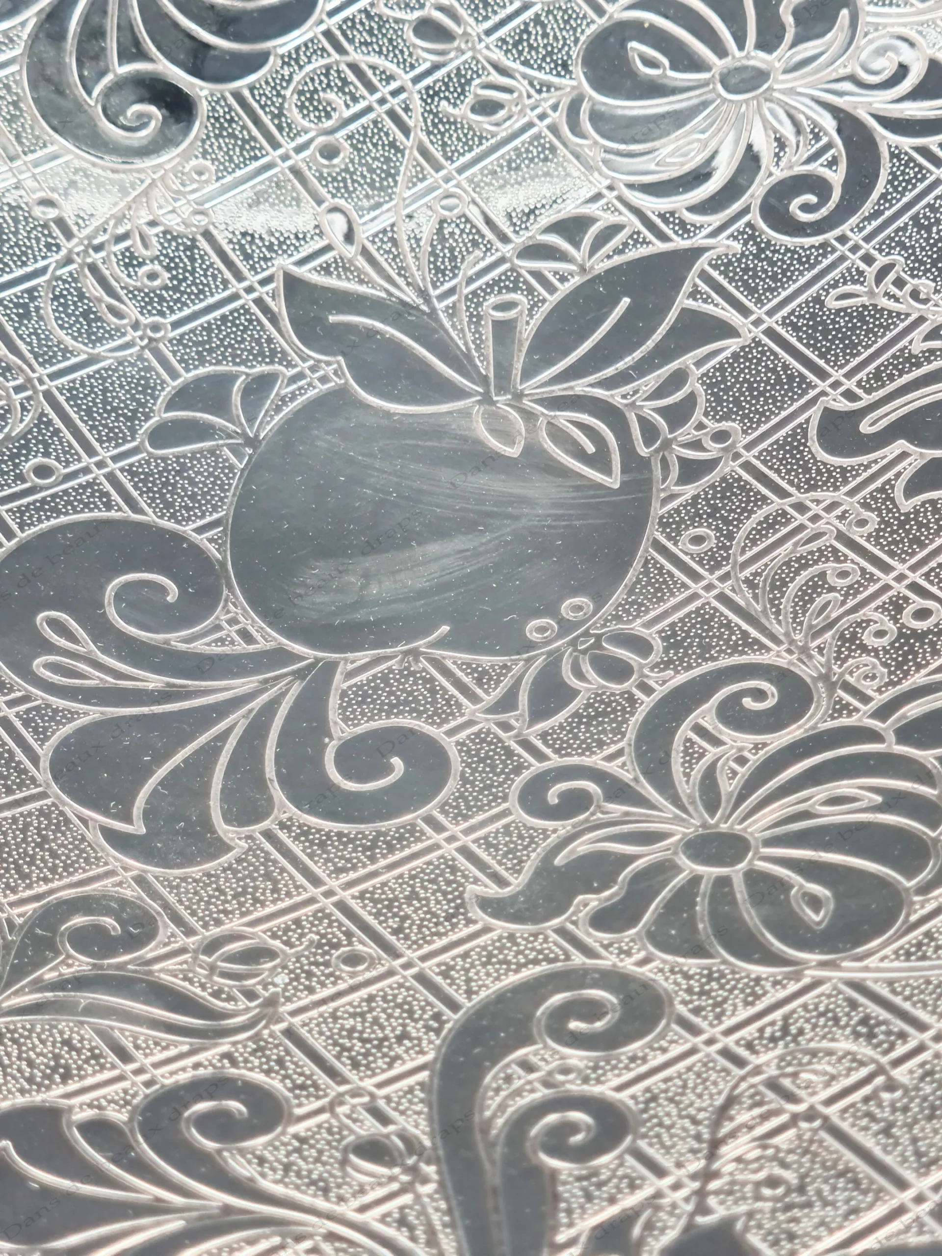 Rare coupe ou centre de table en métal argenté,modèle « Jardin d’Eden »,Christofle,Paris. – Image 4