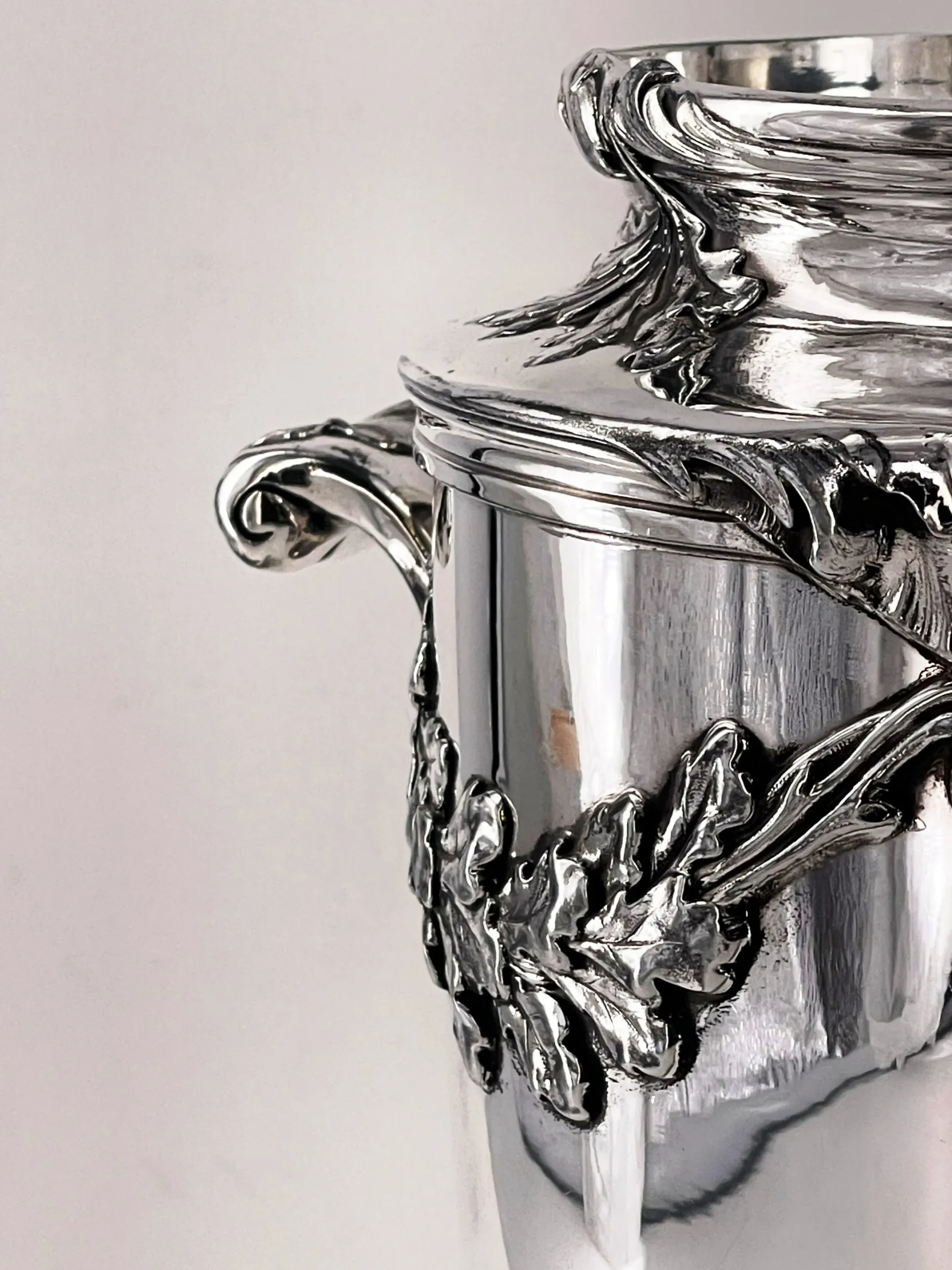 Seau à champagne en métal argenté, orfèvre Gallia – Image 5