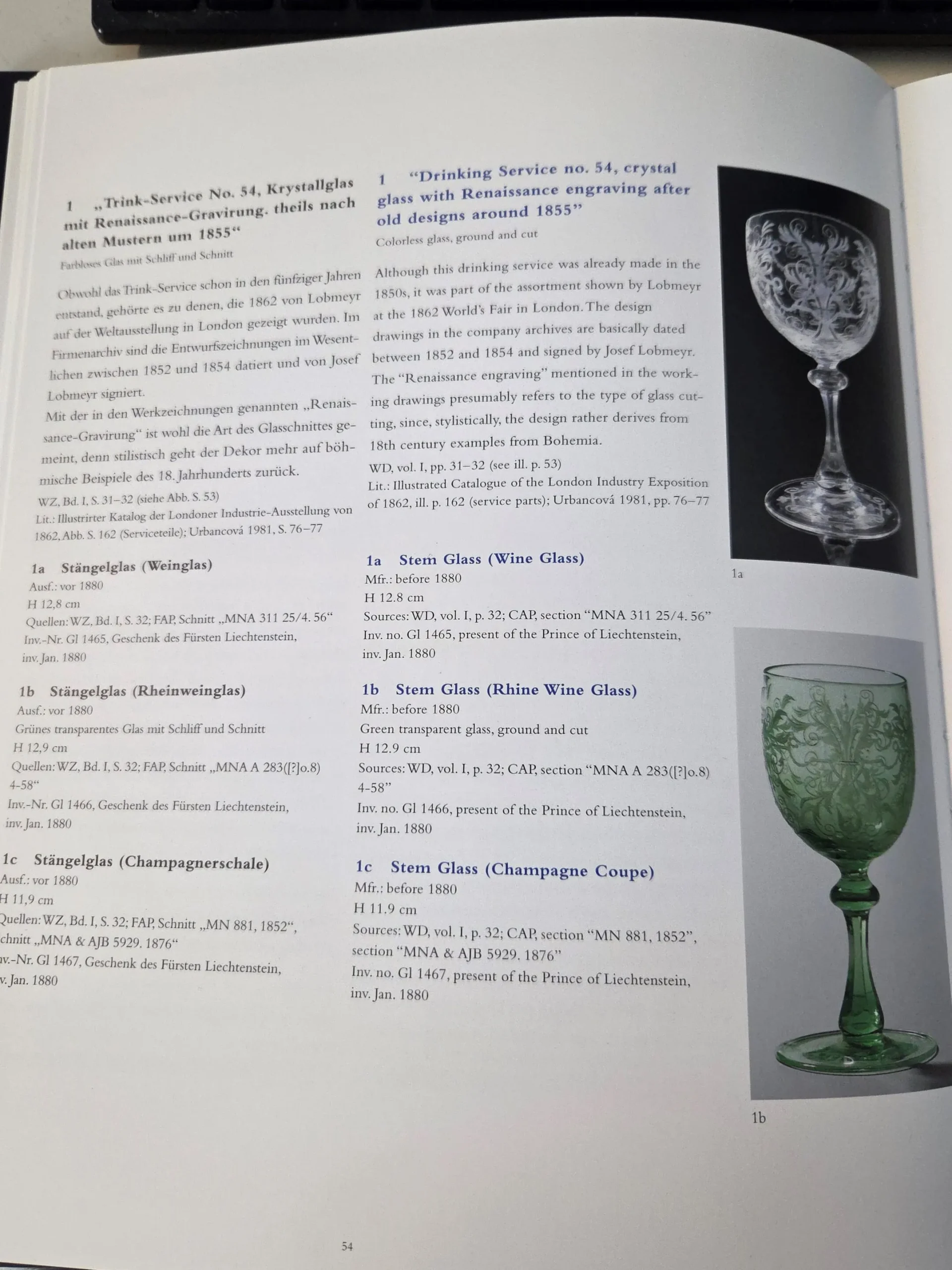 Rare verre à liqueur en cristal gravé, Lobmeyr, Vienne. – Image 4