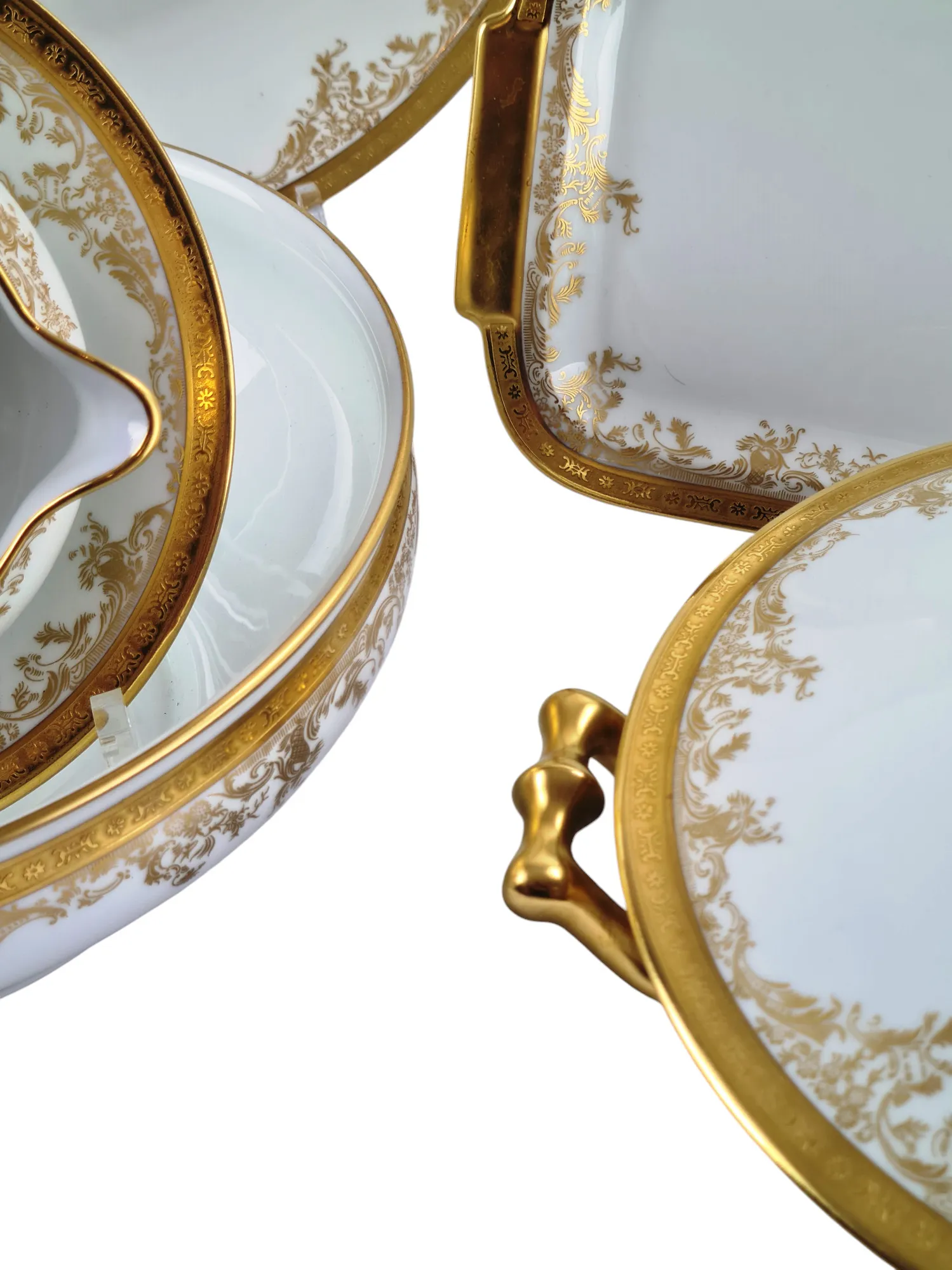 Magnifique service en porcelaine de Limoges, maison Haviland, modèle Diplomate, 59 pièces. – Image 6