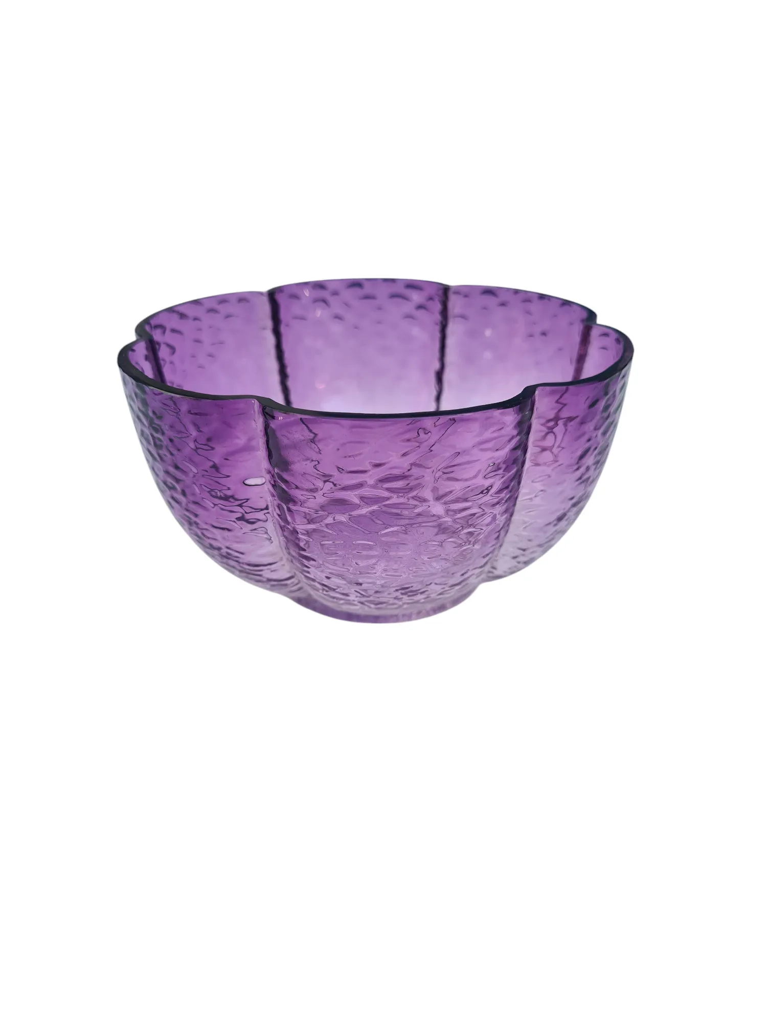 7 belles coupes à dessert en cristal de couleur. – Image 5