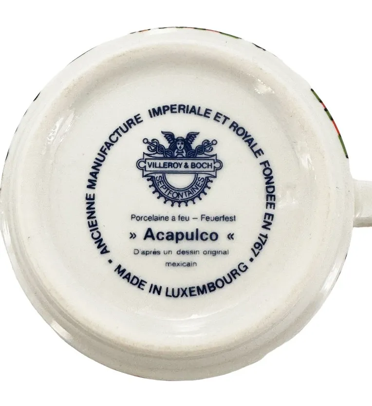 Service à café en porcelaine, Villeroy et Boch, modèle Acapulco, 27 pièces – Image 7