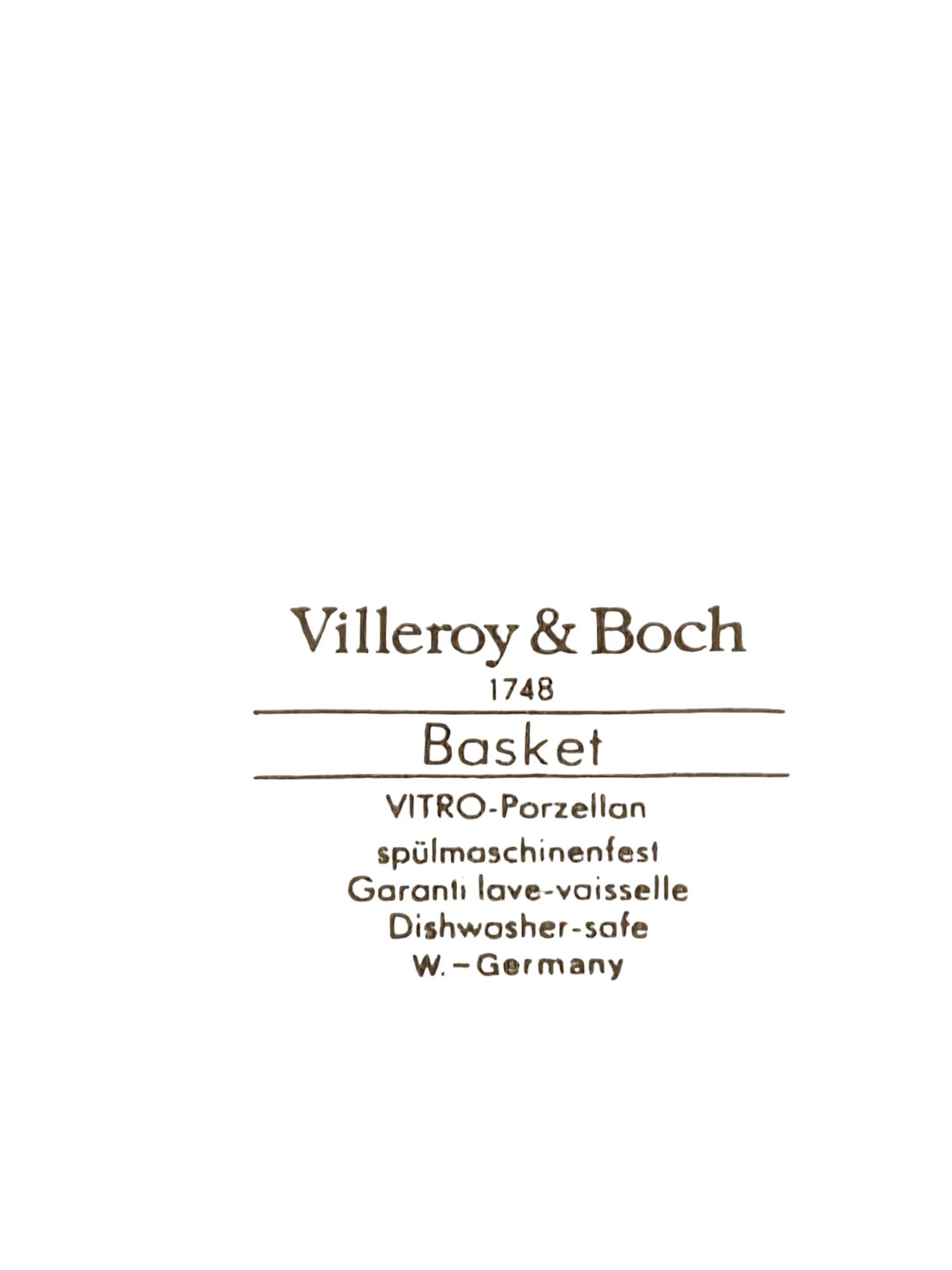 Jolie partie de service en vitro-porcelaine de Villeroy et Boch, modèle Basket, 41 pièces. – Image 6