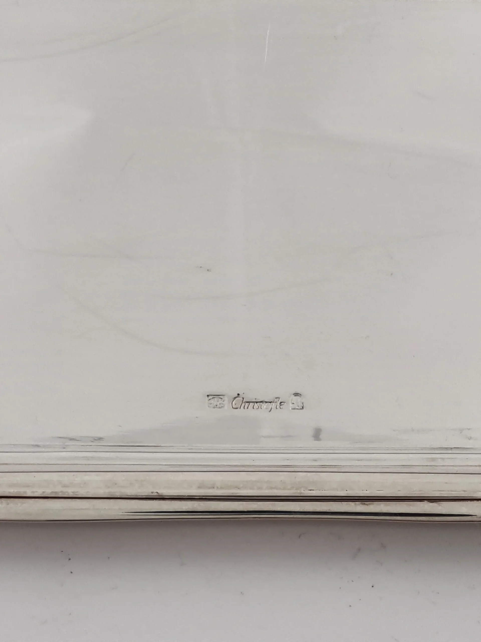 Beurrier couvert en métal argenté, orfèvre Christofle,modèle Vertigo,design Andrée Putman. – Image 4