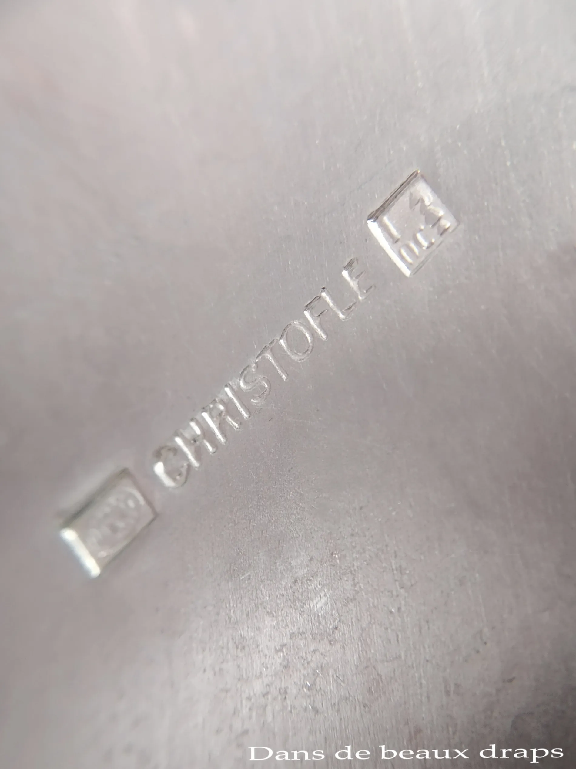 Seau à bouteille isotherme en métal argenté,orfèvre Christofle. – Image 4