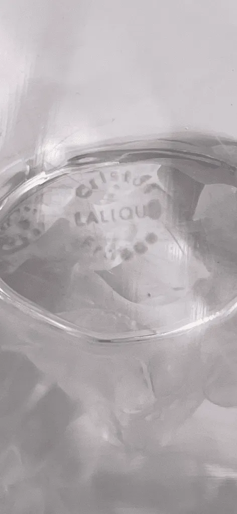 Joli vase en cristal Lalique France modèle Mésanges – Image 4