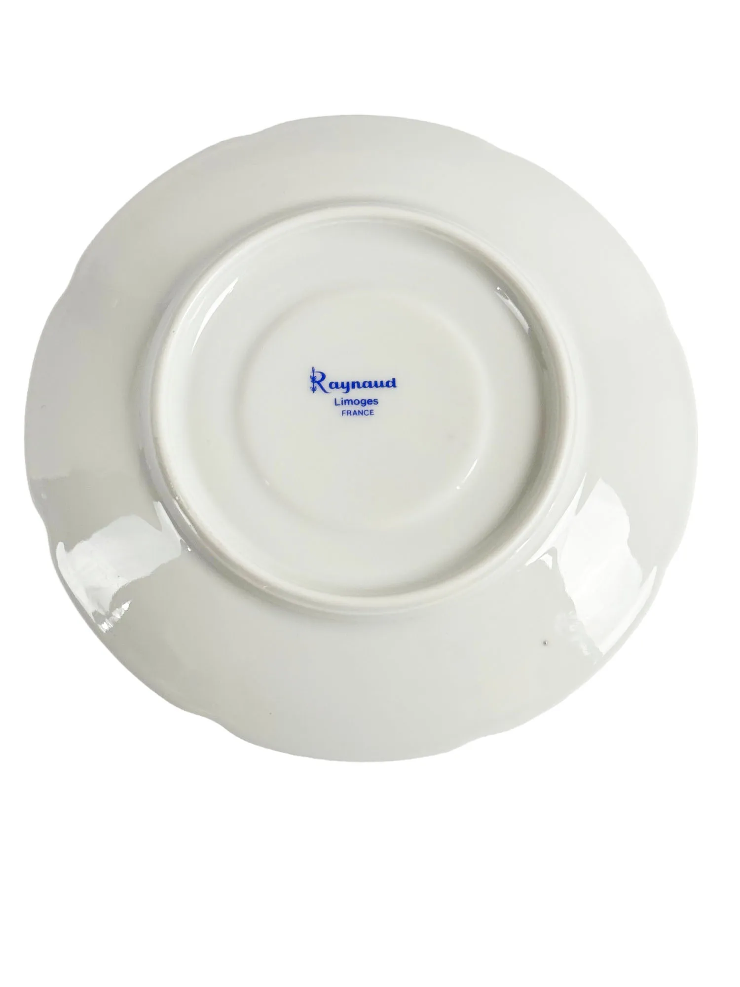 Soucoupe à thé en porcelaine de Limoges, maison Raynaud, modèle Si Kiang . – Image 2