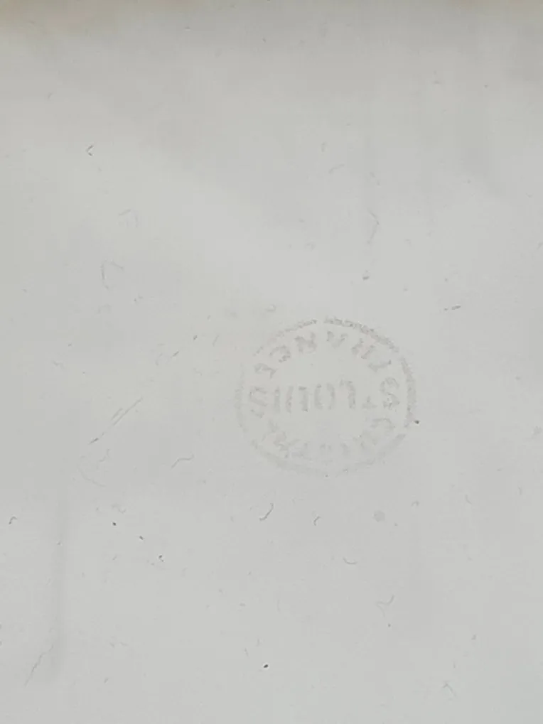 Jolie coupe ou centre de table en cristal de St Louis, modèle Thistle or. – Image 3