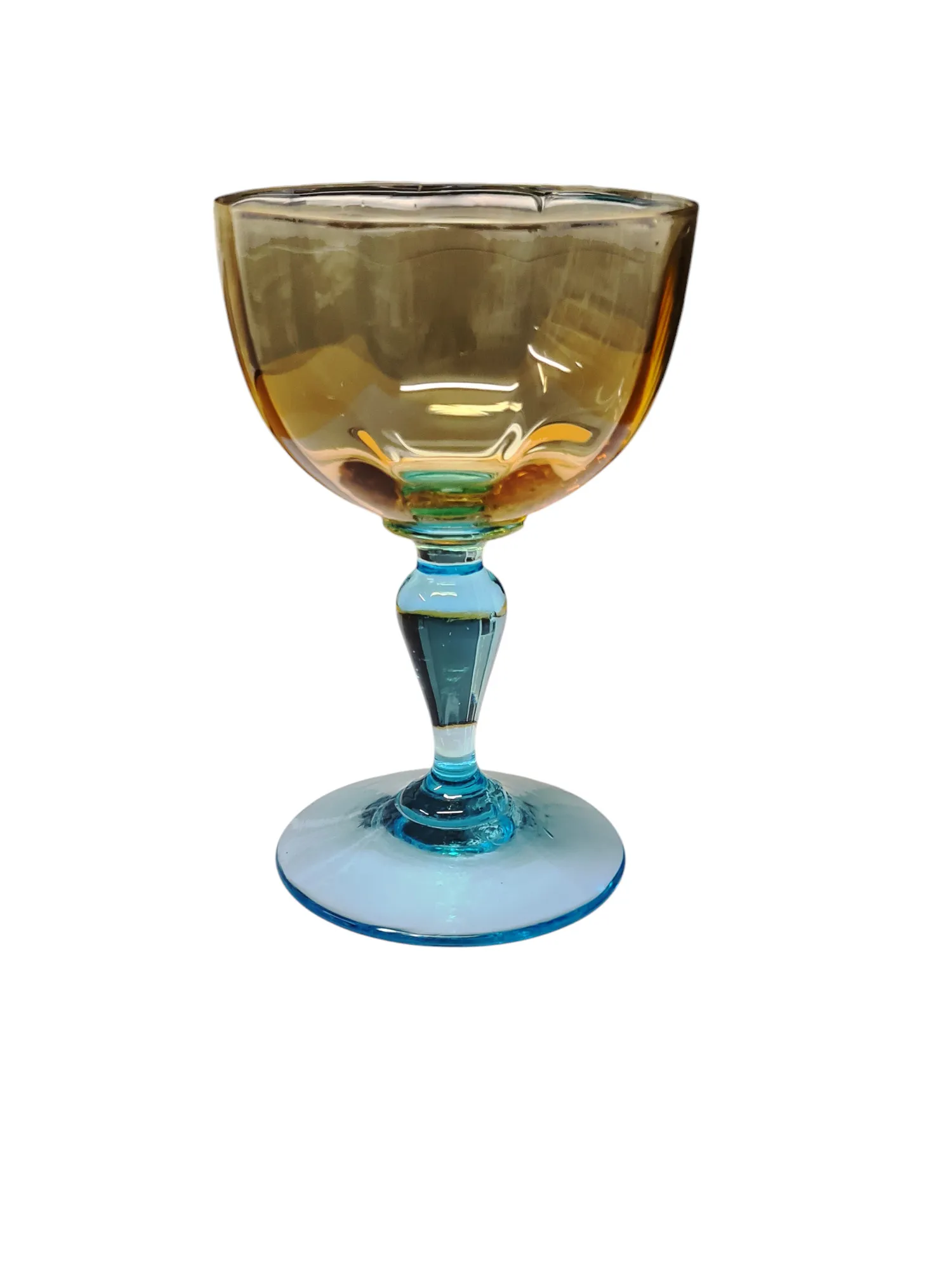 8 verres à eau, modèle dit »George Sand », cristalleries de Portieux. – Image 2