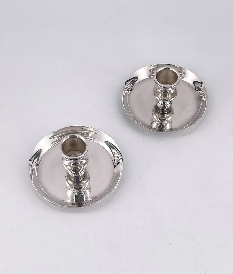 Superbe paire de bougeoirs, Hermes, Paris – Image 3