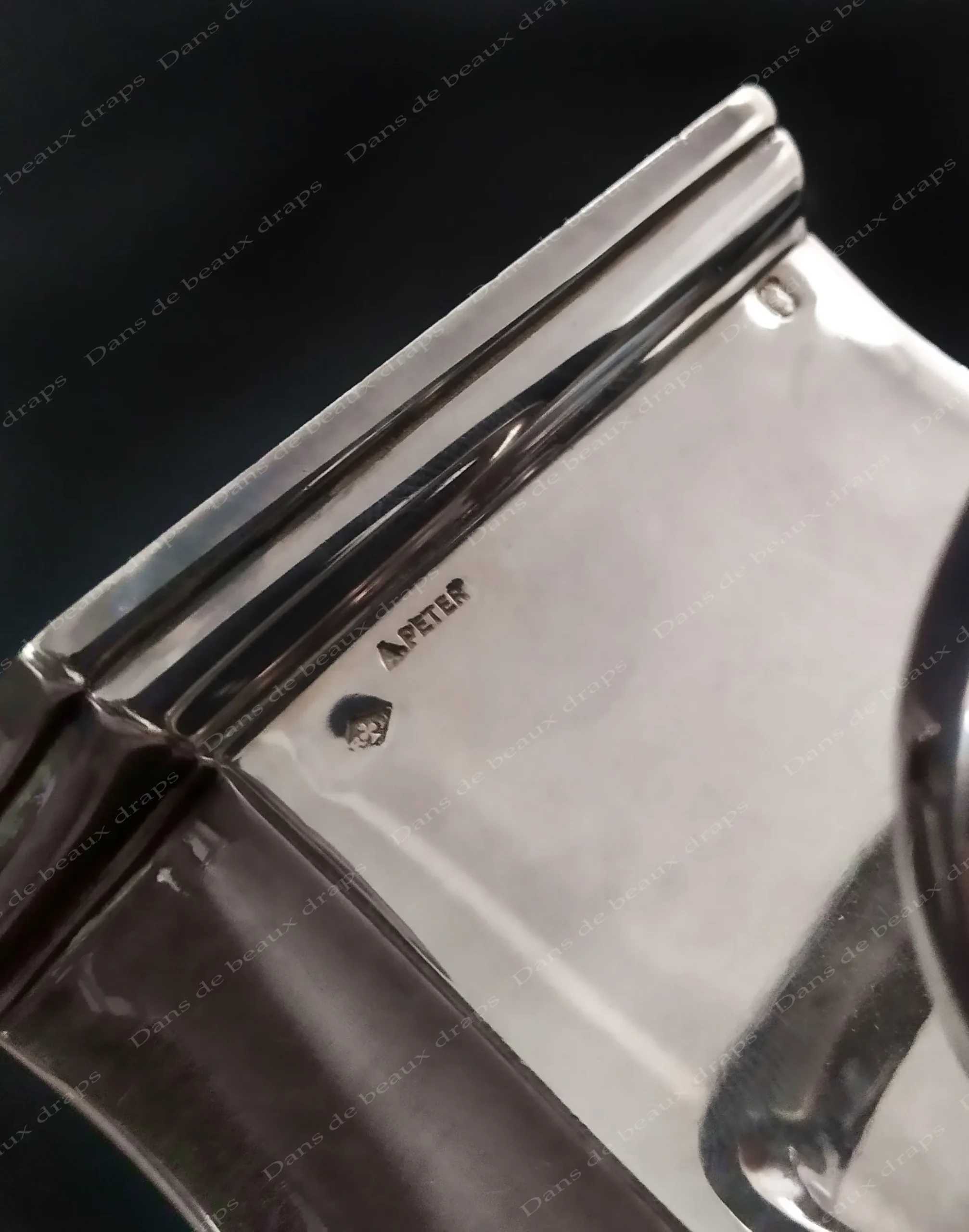 Superbe service à café en argent ,orfèvre A.PETER,Paris. – Image 6