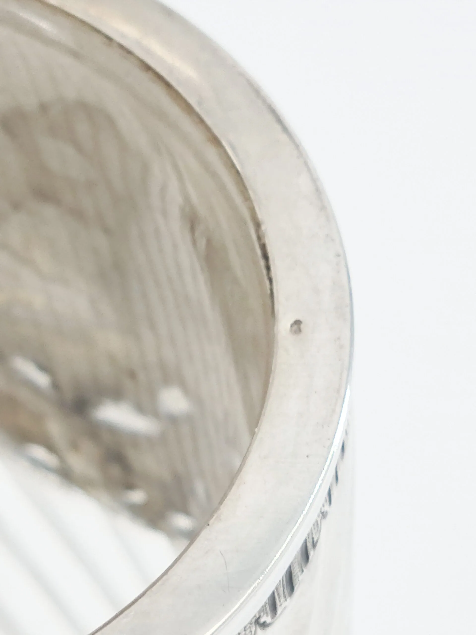 Magnifique aiguière ou pichet en cristal et argent, fin XIXème. – Image 6