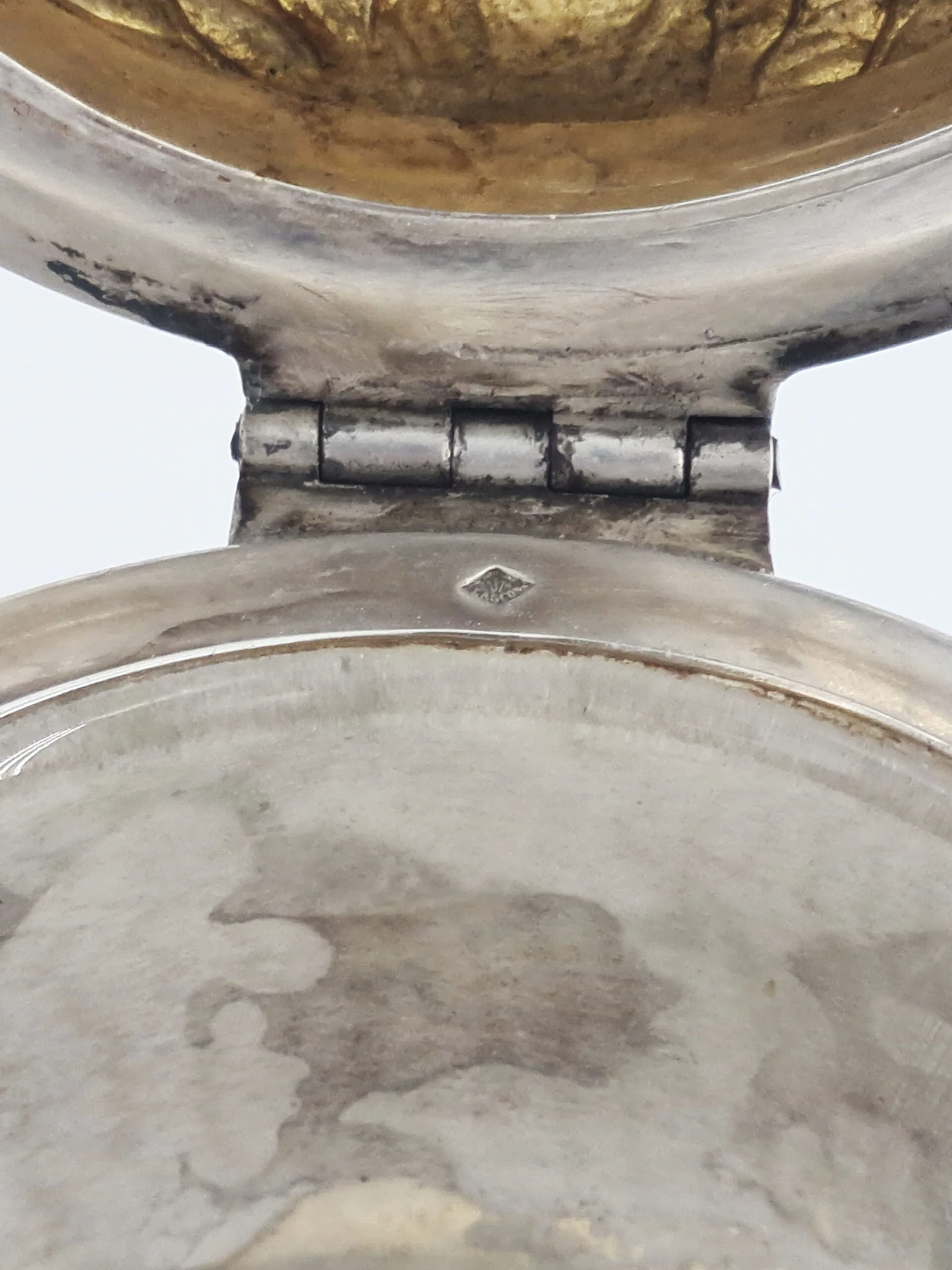 Magnifique aiguière ou pichet en cristal et argent, fin XIXème. – Image 5