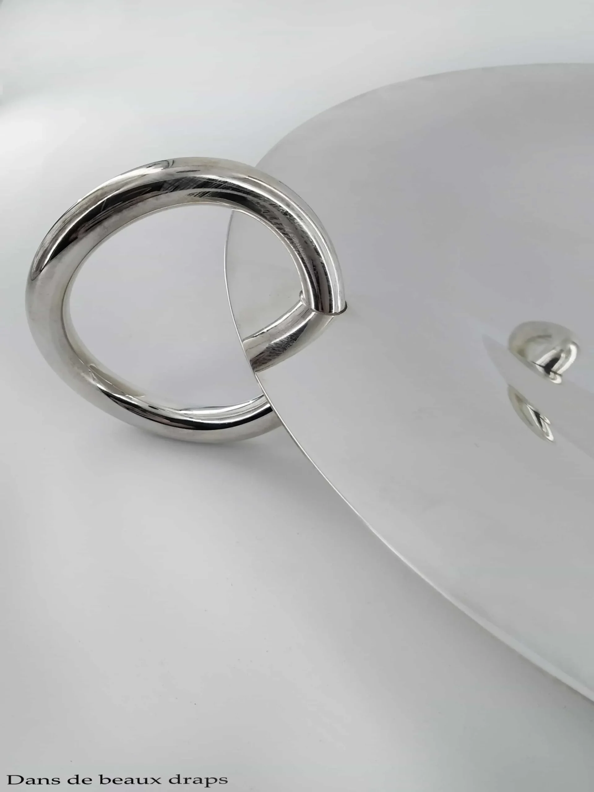 Belle coupe à fruit en métal argenté,orfèvre Christofle,modèle Vertigo. – Image 3