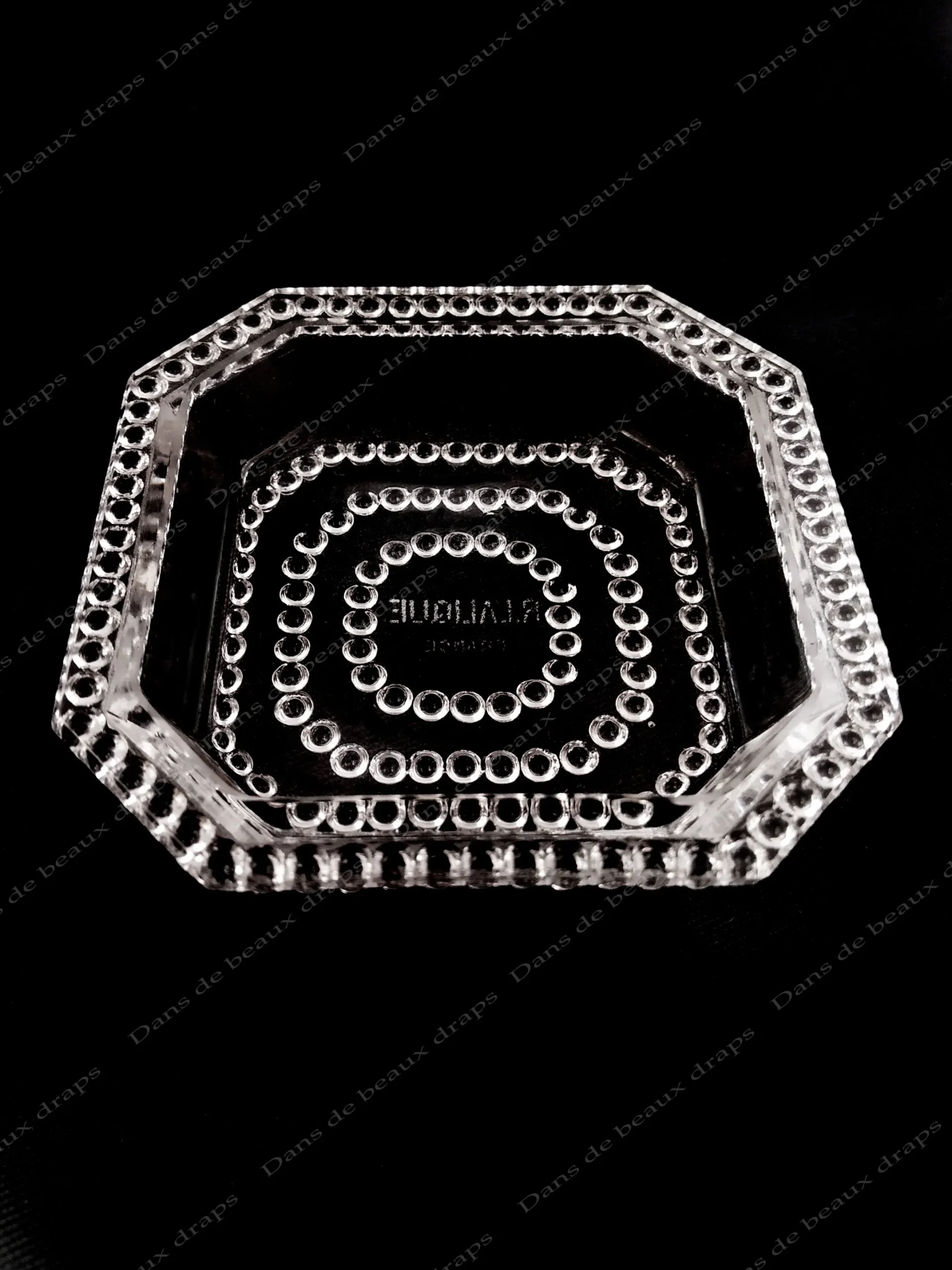 Rare paire de beurriers individuels,René Lalique,modèle Nippon,époque art déco. – Image 3