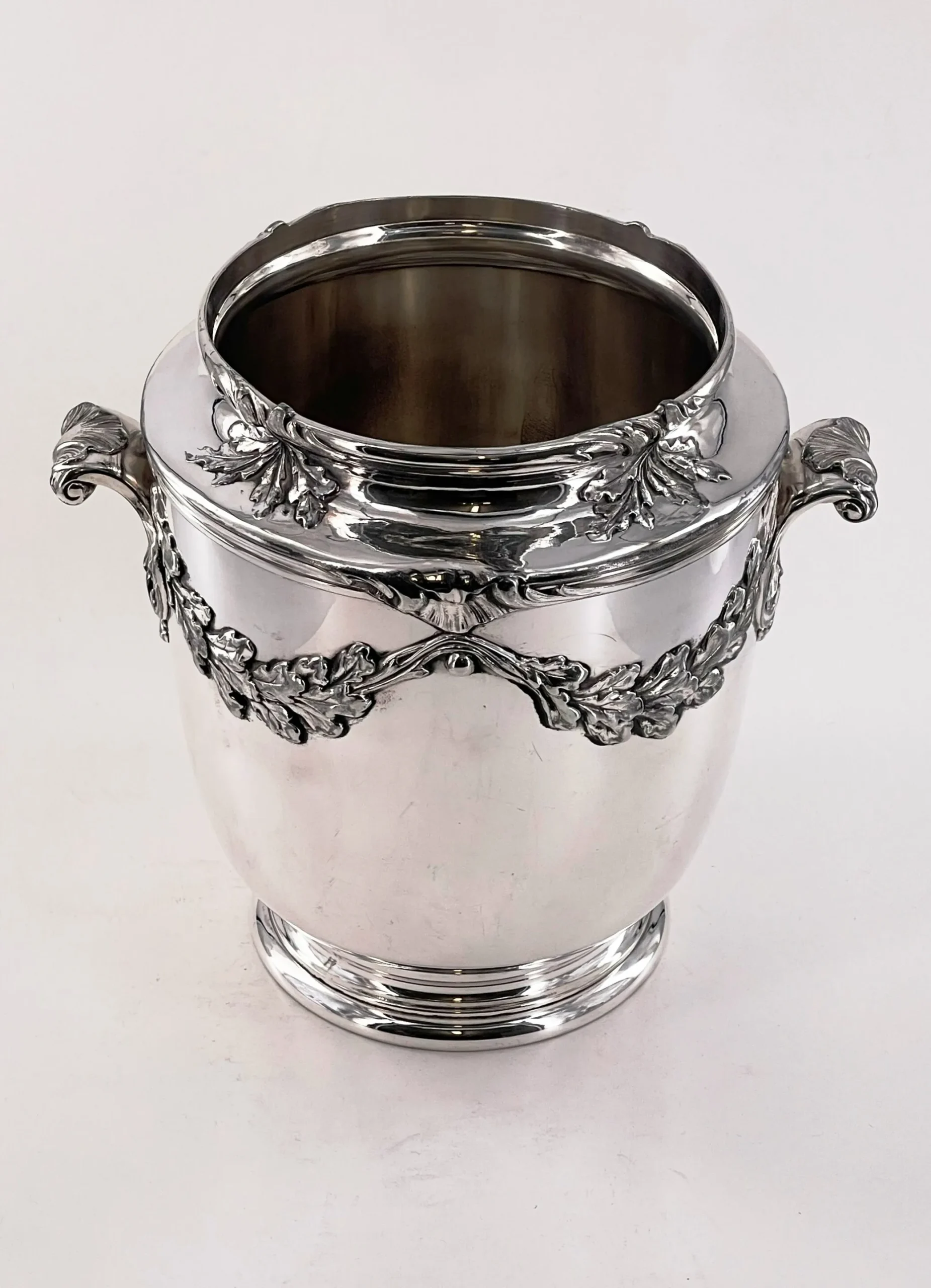 Seau à champagne en métal argenté, orfèvre Gallia – Image 2