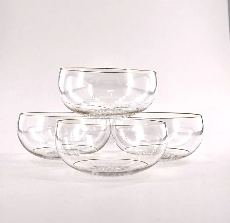 Très belle coupelle en cristal de Saint Louis à filets or, fin XIXèe – Image 3