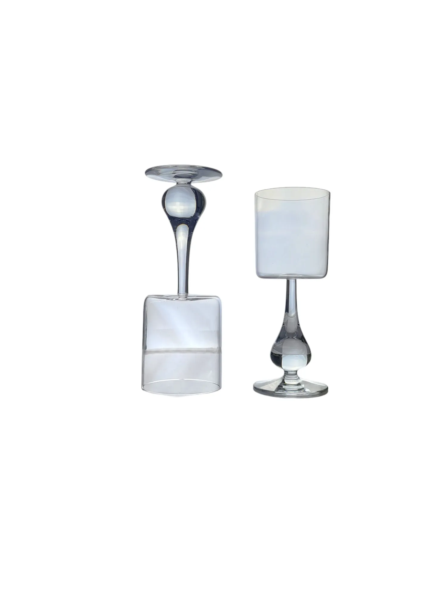 Rare service de verres en cristal de Baccarat, modèle José, design Boris Tabacoff, 24 pièces. – Image 2