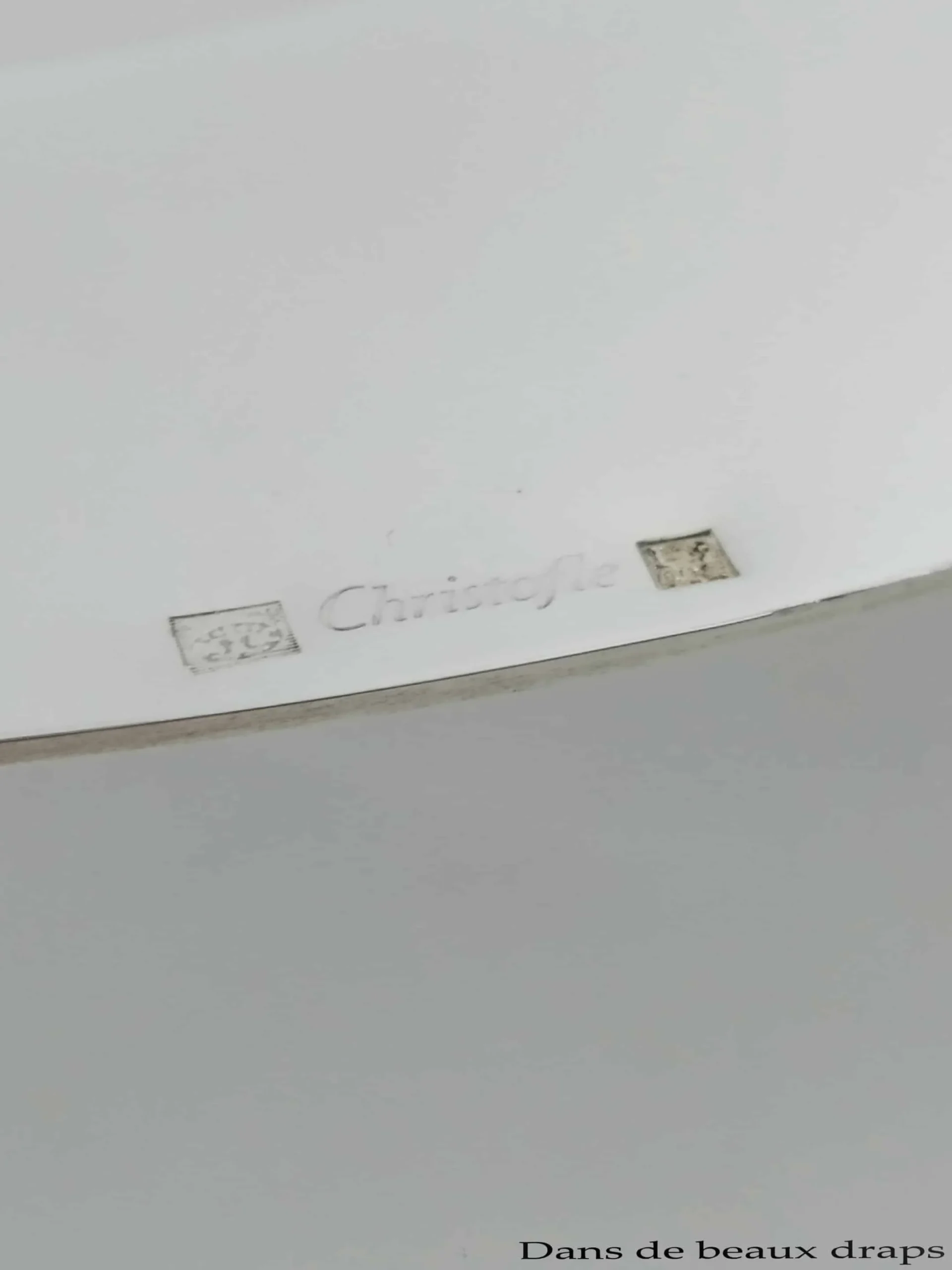 Belle coupe à fruit en métal argenté,orfèvre Christofle,modèle Vertigo. – Image 4