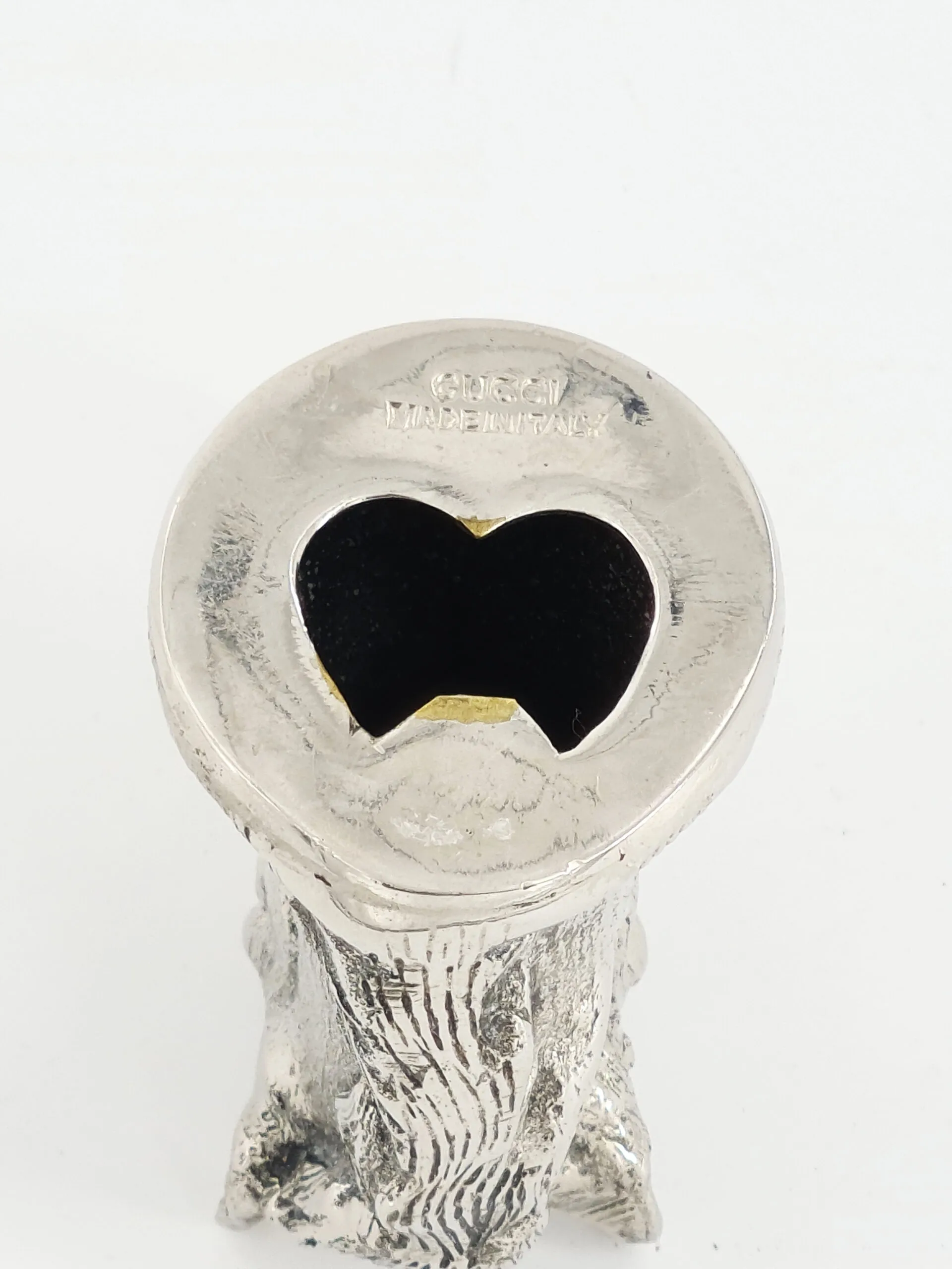 Superbe décapsuleur en métal argenté à décor de tête de cheval, Gucci, Italie – Image 4