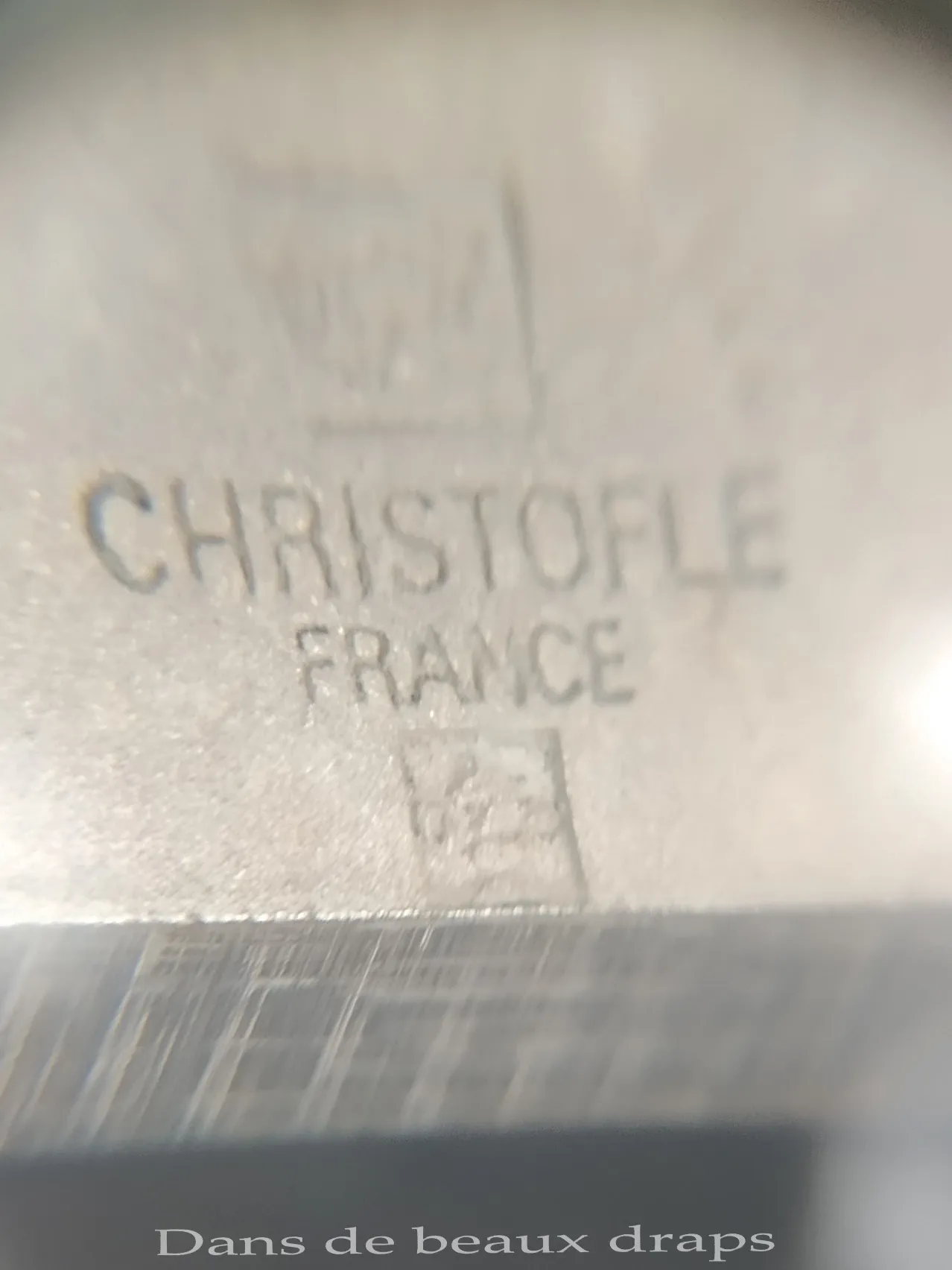 Superbe porte-menu en métal argenté,modèle Neptune,orfèvre Christofle,Paris. – Image 4