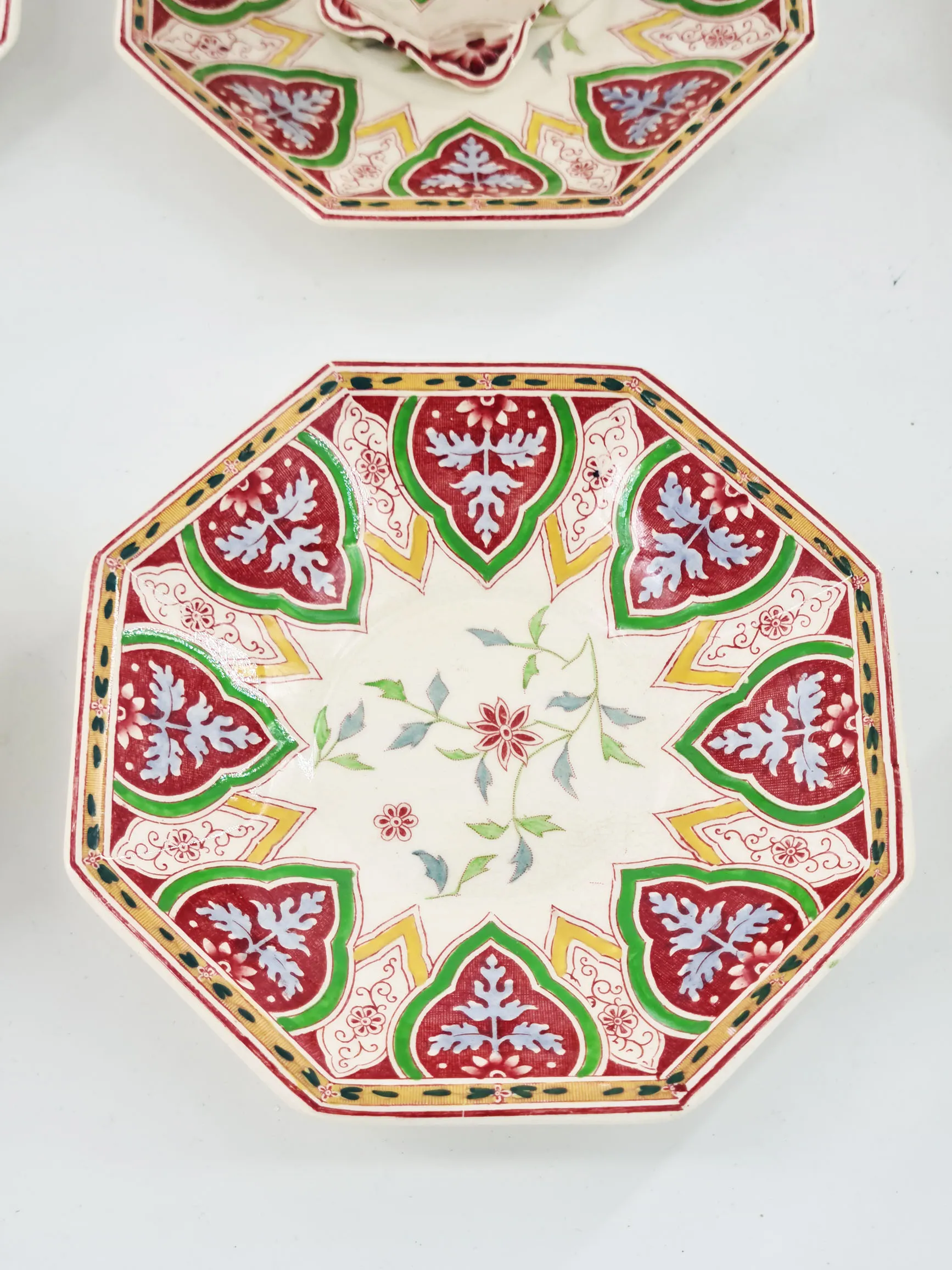 Rare service à café en faience de Sarreguemines, modèle Peking – Image 4