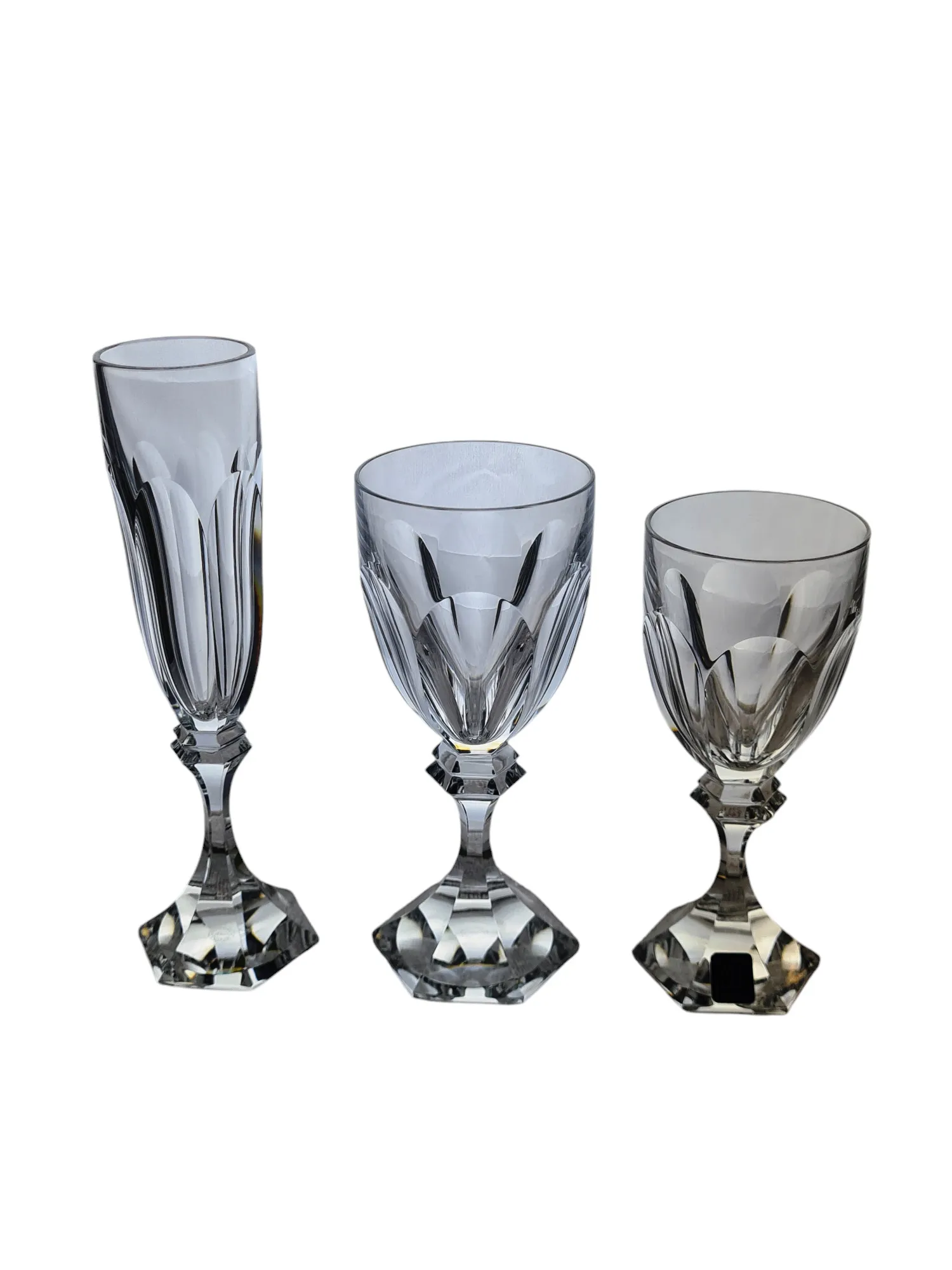 Magnifique service de verres en cristal de St Louis, modèle Chambord, 36 pièces. – Image 2