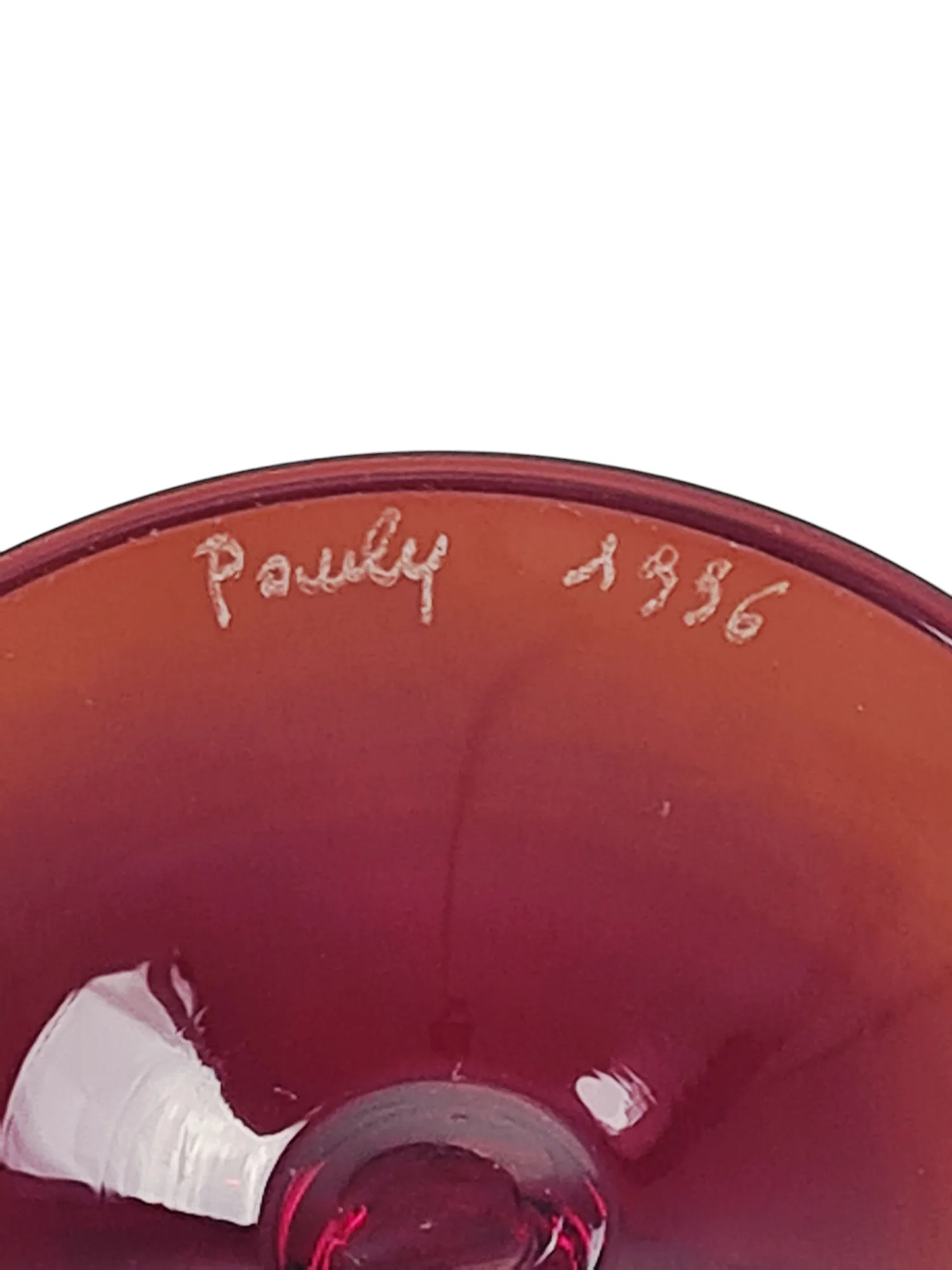 Suite de 12 assiettes en verre, Murano, maison Pauly – Image 6